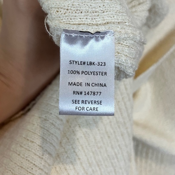 NWT The Line by K Kane Rib Knit Midi Dress in Ivory Size Small - Picture 9 of 11